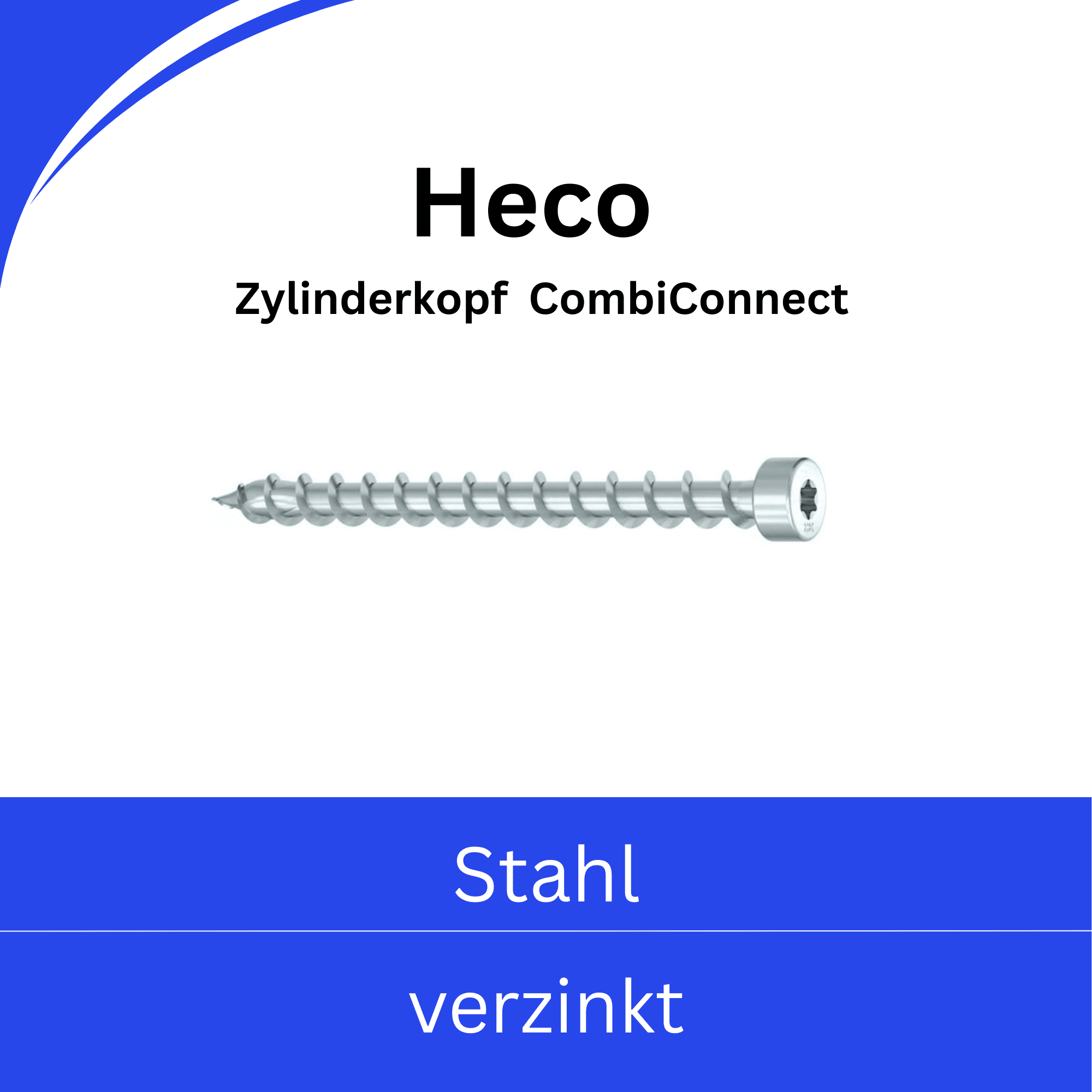 Bild von HECO- Zylinderkopf - Stahl vz (CombiConnect)